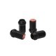 Forged wheel lug nuts D1Spec Alu 1,25 Black/Red