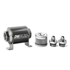   DeatschWerks Universal in-line fuel filter 10 micron AN6 70mm