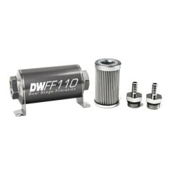   DeatschWerks Universal in-line fuel filter 10 micron 5/16" 110mm