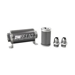   DeatschWerks Universal in-line fuel filter 100 micron AN10 110mm