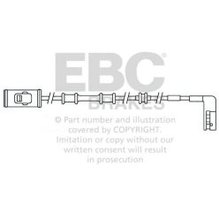   EFA114 - Czujnik zużycia klocków hamulcowych EBC Brakes OPEL | Vectra | VAUXHALL | Vectra