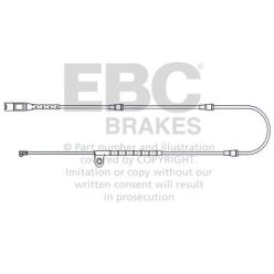   EFA141 - Czujnik zużycia klocków hamulcowych EBC Brakes BMW | X5 (E70) | X5 (F15) | X6 (E71) | X6 (F16) | BMW | X5 | X6