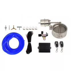 Exhaust Cutout Set Pneumatic 76mm Vacuum Closed
