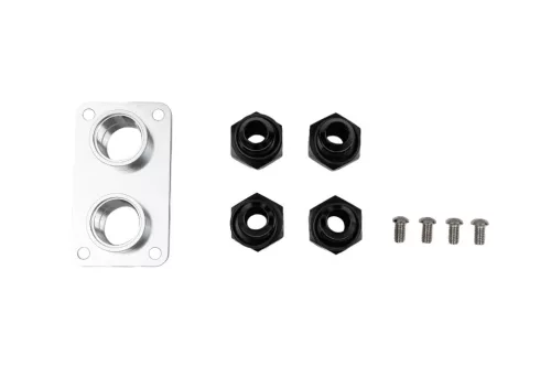 Dual Firewall Bulkhead Pass-Through -16ORB / 4x -12AN – 3/4" Hose Barb