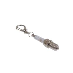 Keychain Ignition Plug Silver