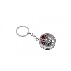 Keychain Rim with calipers Silver