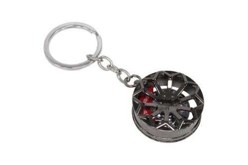 Keychain wheel custom with caliper Black