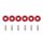 Decorative screws M8x1.25 15mm D1 Red
