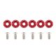 Decorative screws M8x1.25 15mm D1 Red
