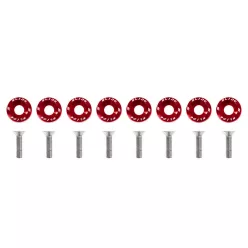 Universal screws M6x1.0 15mm SLIDE Red