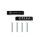 Hood Vent Spacer Honda Civic 88-00 Black