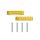 Hood Vent Spacer Honda Civic 88-00 Gold