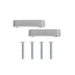 Hood Vent Spacer Honda Civic 88-00 Silver