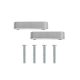 Hood Vent Spacer Honda Civic 88-00 Silver