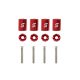 Hood Vent Spacer 6mm Red