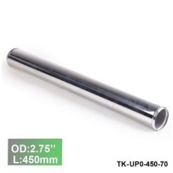   Alumínium cső idom egyenes  - átmérő 70mm / 2.75" - hossz 450mm