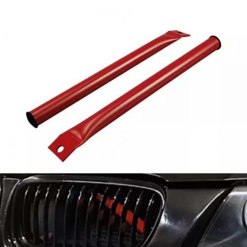 BMW 3 Series E90/E91/E92/E93 piros első hűtőrács V merevítők