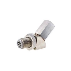   Lambdaszonda kiemelő / áthelyező 45 fokos adapter, beépített mini katalizátorral - M18x1.5