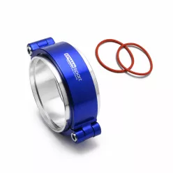   Epman 63 mm-es kék intercooler gyorskioldó bilincs szett csavaros rögzítéssel