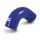 60mm 90° Elbow Silicone Hose-Colour Blue Hoses