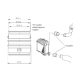 Alloy Male to Male Bayonet 65mm Coupler with Offset Nipples
