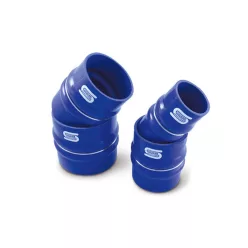 80mm Bellows Flexible Silicone Hose Blue