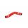 Dump Valve Discharge Pipe for Fiat 500 1.4 T-Jet-Colour Red Hose