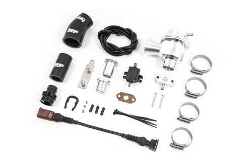 High Flow Valve for Audi S3 (8P), VW Golf Mk5 ED30, & VW Golf Mk6 R-Colour Blue Hoses Colour Black Hoses