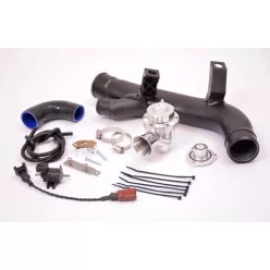   High Flow Blow Off Valve and Kit for MK6 VW Golf 2 Litre Turbo-colour Blue Hoses colour Black Hoses colour Red Hoses