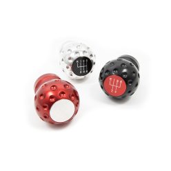   Big Gear Knob for VW, Audi, Seat, and Skoda-Colour Red-Insert Black 5 Speed