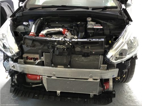 Peugeot 208 GTi & Citroen DS3 Hardpipes-Colour Blue Hoses-Heat Resistant Tape With Heat Resistant Tape