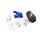 Induction Kit for Citroen DS3 (Pre 2016 Only), Peugeot RCZ THP 156 and 207 GT/GTi-Colour Blue Hoses Colour Black Hoses