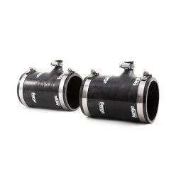   Pair of Silicone Inlet Hoses For the Audi R8 V8 Petrol-Colour Black Hoses-Hose Clamp Kit With Hose Clamp Kit