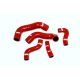 Lower Silicone Coolant Hoses for Audi, VW, and SEAT-Colour Red Hoses-Hose Clamp Kit Without Hose Clamps Colour Red Hoses Hose Clamp Kit With Hose Clamp Kit