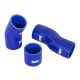 Lower Intercooler Silicone Hoses for Audi TT, S3, and SEAT Leon 1.8T-Colour Blue Hoses-Hose Clamp Kit Without Hose Clamps