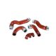 Silicone Turbo Hoses for the Porsche 996 Turbo-Colour Blue Hoses Colour Black Hoses Colour Red Hoses