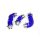 Boost Hose Kit for SEAT Leon, VW Golf Mk4 and VW Bora 1.9 PD150-Colour Blue Hoses Colour Black Hoses