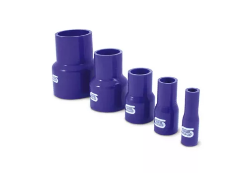 80-70mm Straight Reducer Silicone Hose - Blue