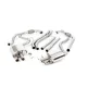 Audi S5 (B9) Non-Resonated Cat-Back Exhaust System with Quad GT-100 Polished Trims