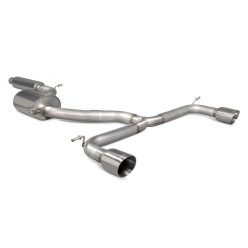   3" Scorpion Non Resonated Cat Back Exhaust system Polished Tips