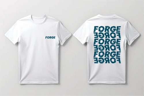 Forge Motorsport Mirrored Logo T-Shirt-Size Small Size Medium Size Large Size X-Large Size XX-Large