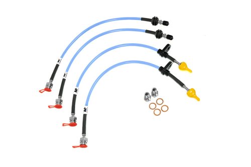 Ford Focus ST225 Mk2 Brake Lines-Colour Black Colour Purple Colour Orange Colour Clear Colour Green Colour Blue - Transparent Colour Red - Transparent Colour Blue - Solid Colour Red - Solid