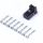 Haltech Plug and Pins Only 8 Pin TYCO Black