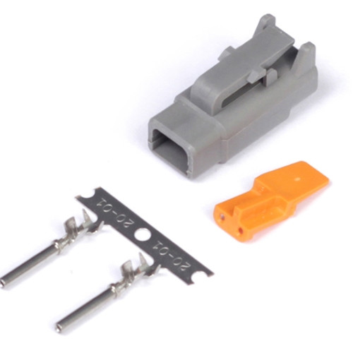 Haltech Plug and Pins Only Male Deutsch DTM-2 Conn (7.5 Amp)