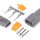 Haltech Plug and Pins Only Set Deutsch DTM-3 Conn (7.5 Amp)