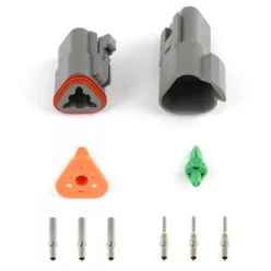 Haltech Plug & Pins Only Set DT-3 Conn (DT06-3S + DT04-3P) (