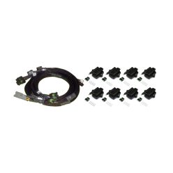   Set of 8 separate IGN-1A high performance induction coils and wires for Ford small/ large capacity V8 engines.
