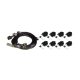 Set of 8 separate IGN-1A high performance induction coils and wires for Ford small/ large capacity V8 engines.