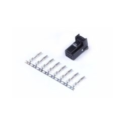 Plug and pins - 8-pin black Tyco