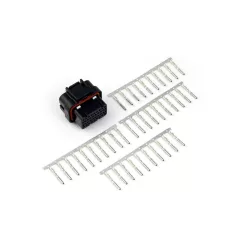   Pin and plug set - Superseal AMP 34 pin connector - Key row 2 - 4 Keyway Superseal connector.